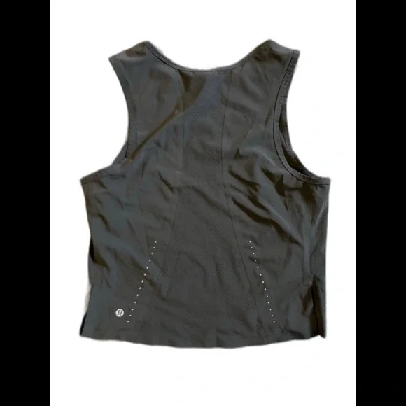 Lululemon Swift Ventilated Crop Boxy Tank Gray Size 8 - Picture 9 of 9